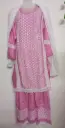 Pink Cotton Salwar Suit Set for Women with Embroidered Kurti & Lace Detailing – Ready to Wear Ethnic Set – XXL