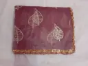  Elegant Brown Color Designer Jimmy chu Saree with Golden Leaf Embroidery & Lace Border