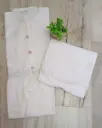 White Chikankari Dress-Two Piece Set
