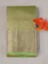 Light Green Crushed Tissue Saree