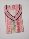 Soft Pink Cotton floral Nighty - free size