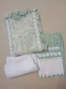 Emerald Green Salwar Suit Set With Lace Border