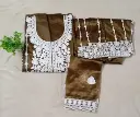 Heavy Embroidery  Designer Semi-Stitched Gharara  Set with Dupatta -Olive Green