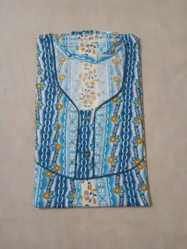 Cotton Floral Nighty - XXL