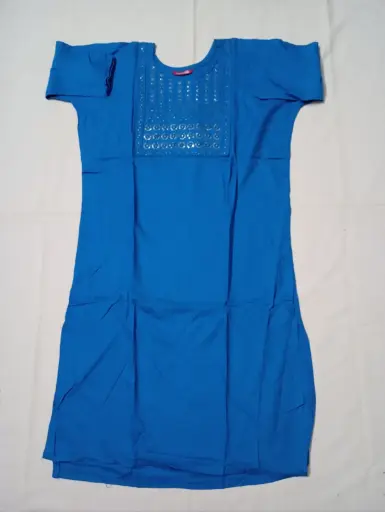 Blue Cotton Kurti 
