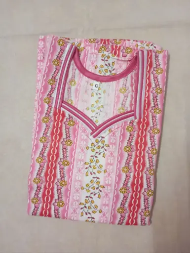 [JMWBKFTNITYBPNK-0525226] Soft Pink Color Kaftan Model Nighty