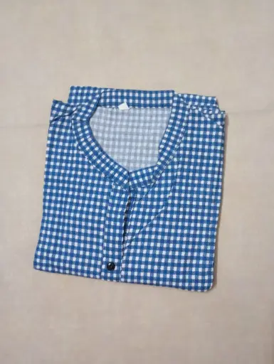 Blue Color Straight Cut Top - XXL
