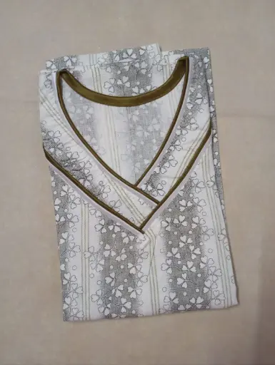 Cotton floral Nighty - free size