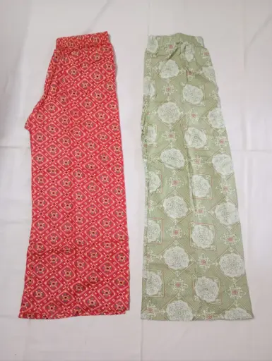 Combo Offer Cotton Floral Plazo Set   - XL