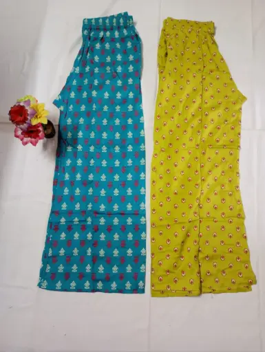Combo Offer Cotton Floral Plazo Set   - XL