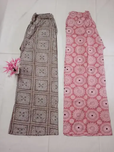 Combo Offer Cotton Floral Plazo Set   - XL