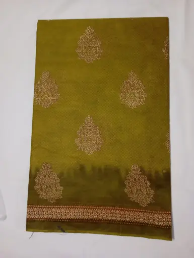 Green Color Soft Cotton Saree