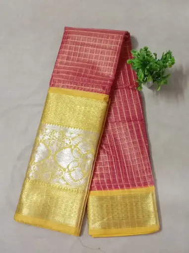 Big Zari Border Fancy Pattu Saree